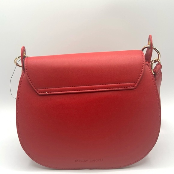 Red vegan Leather Crossbody Bag - Picture 2 of 2